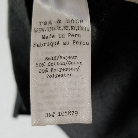 Rag & Bone Charcoal Polo Large - Picture 4 of 6